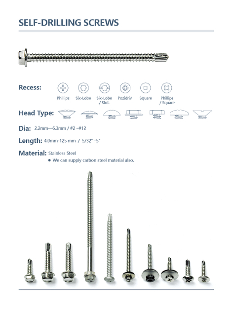  Self Drilling Screws