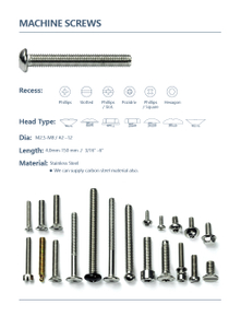 Machine Screws